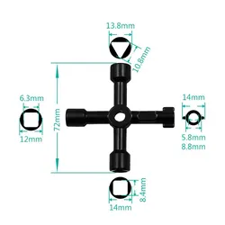 Llave multifunción hexagonal para mantenimiento de equipos de pesca