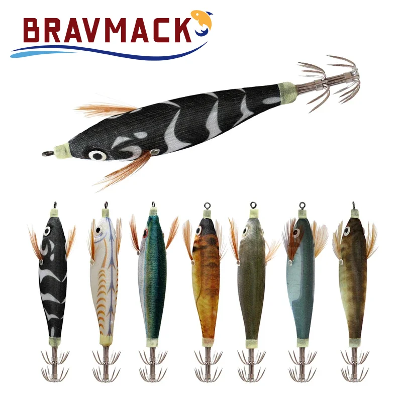 Señuelos BRAVMACK tipo calamar luminoso