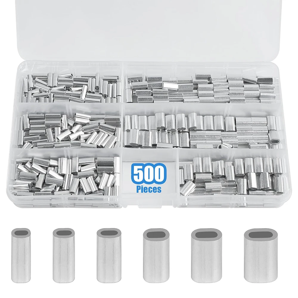 Fundas de compresión aluminio ovaladas, un solo barril para línea