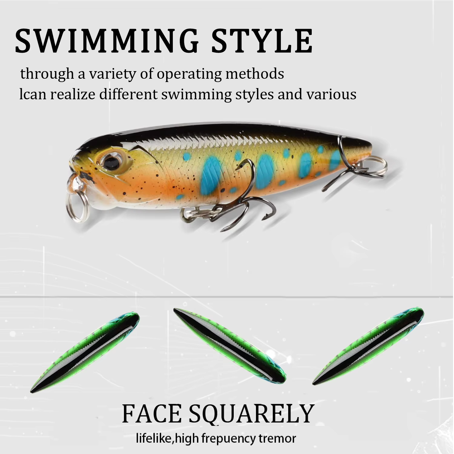 Señuelo flotante para lucio Crankbait plástico 6,5 cm 5,3 g - imagen 3