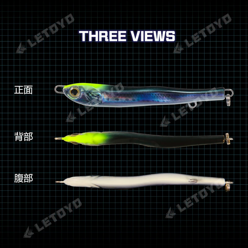 LETOYO Señuelo luminoso metálico para pesca en alta mar - imagen 5
