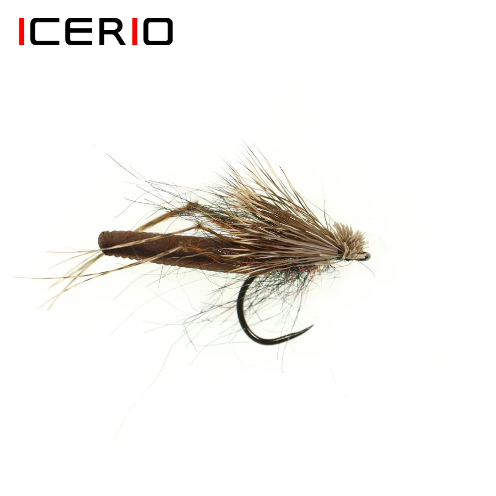 ICERIO pelo de alce Caddis mosca cuerpo de espuma EVA