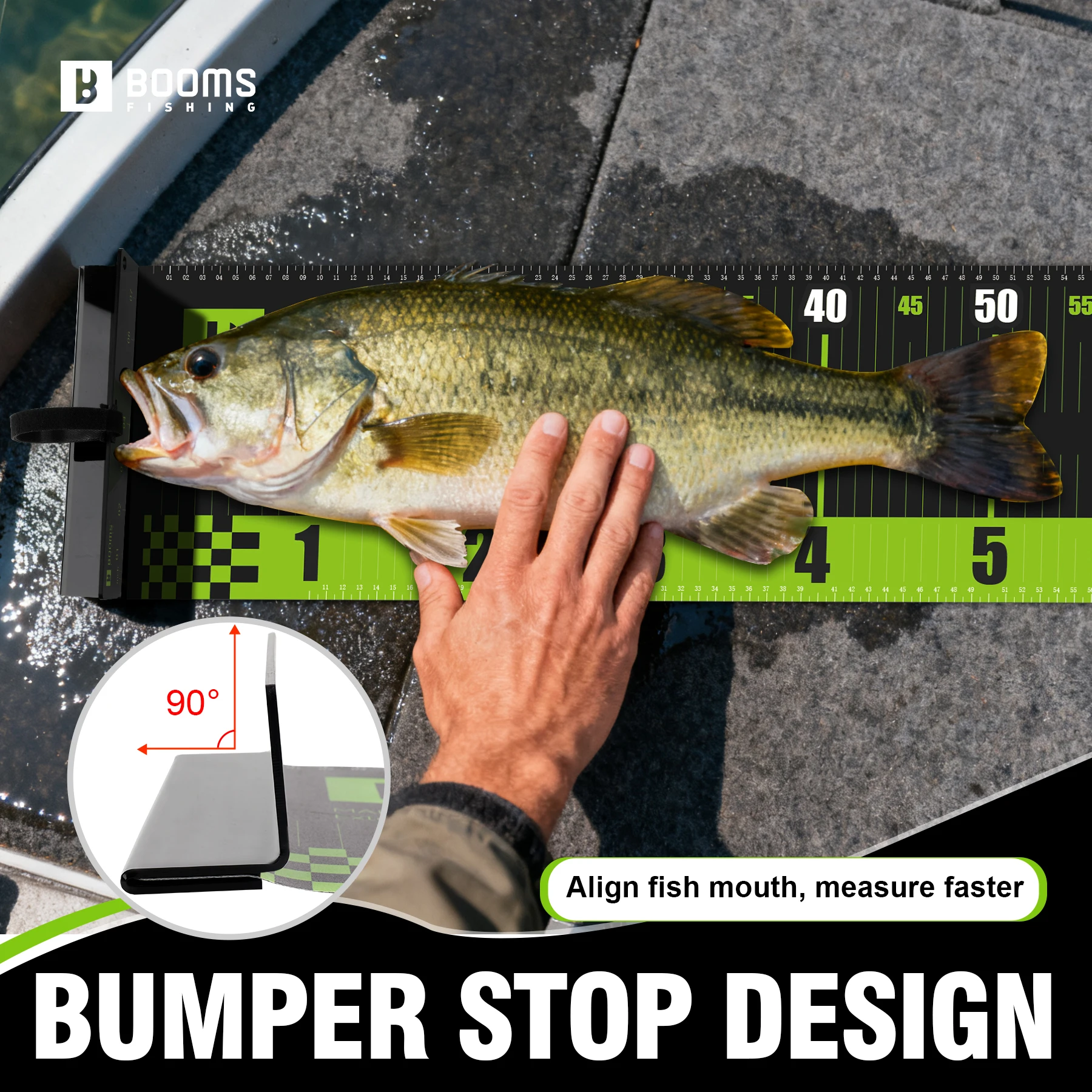 Tabla de medición Rule Preciso 150cm – Regla de pesca PVC impermeable - imagen 3