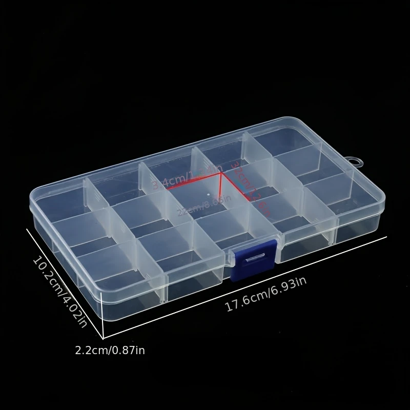 Estuche de plástico para señuelos y accesorios