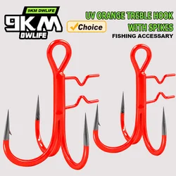 Anzuelo Triple UV Naranja 9KM – Para Sting Rig y Vinilos