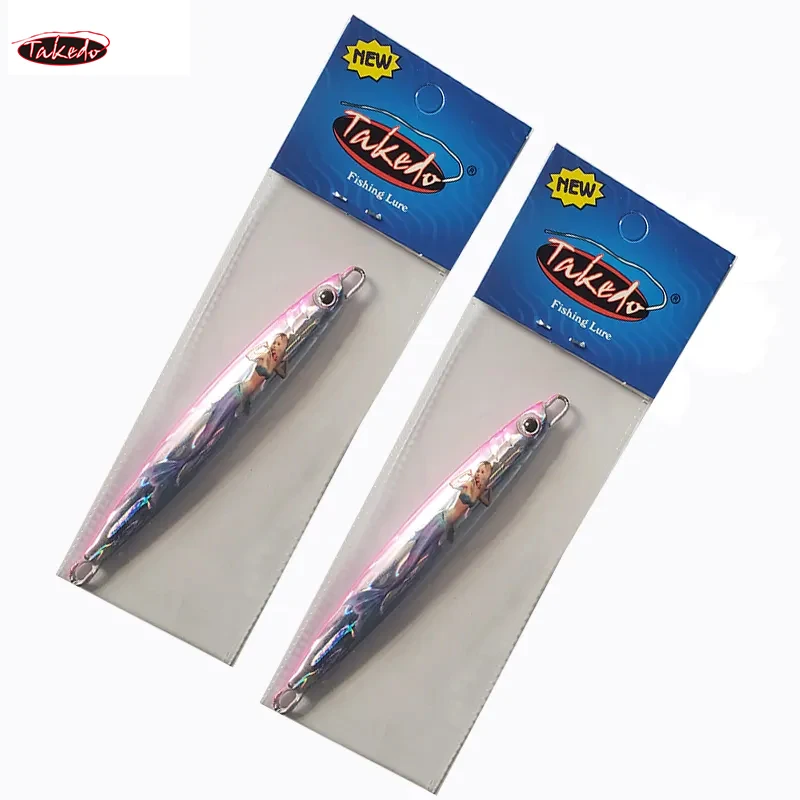 Jigs de hundimiento rápido TAKEDO 3D de metal para atún - imagen 3