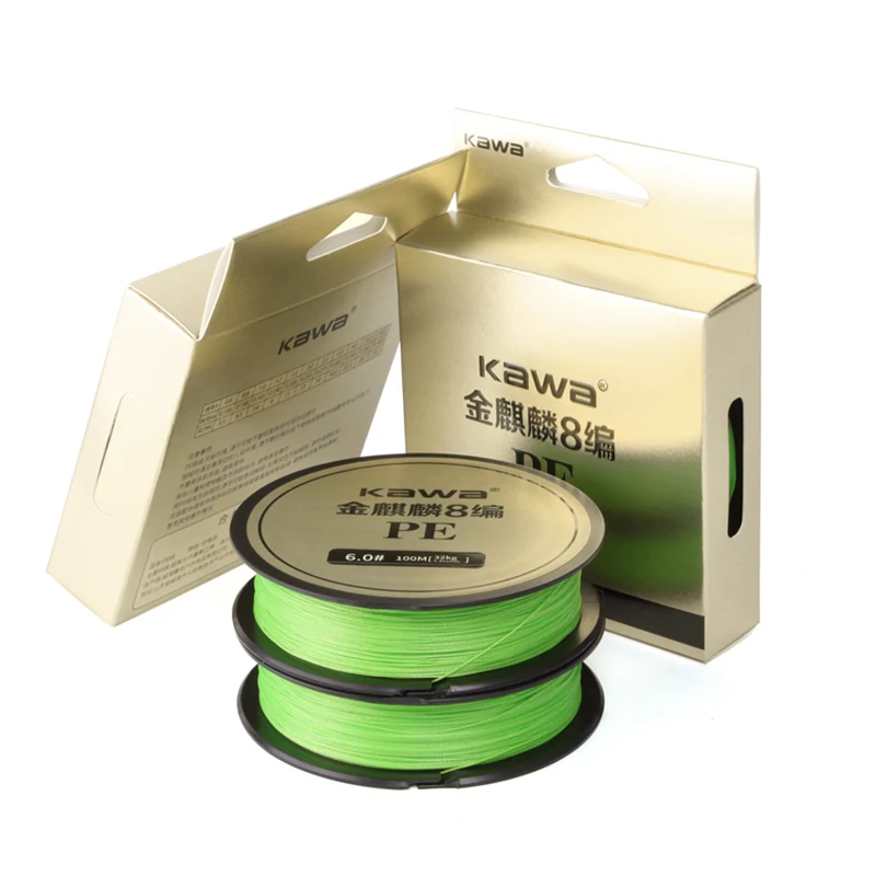 Línea de pesca trenzada Kawa New Fishing PE Verde – suave - imagen 4