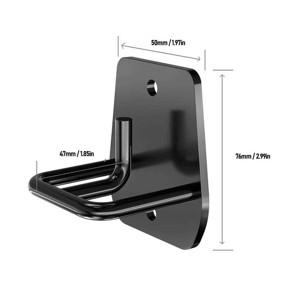 Anclaje de pared negro para bandas elásticas