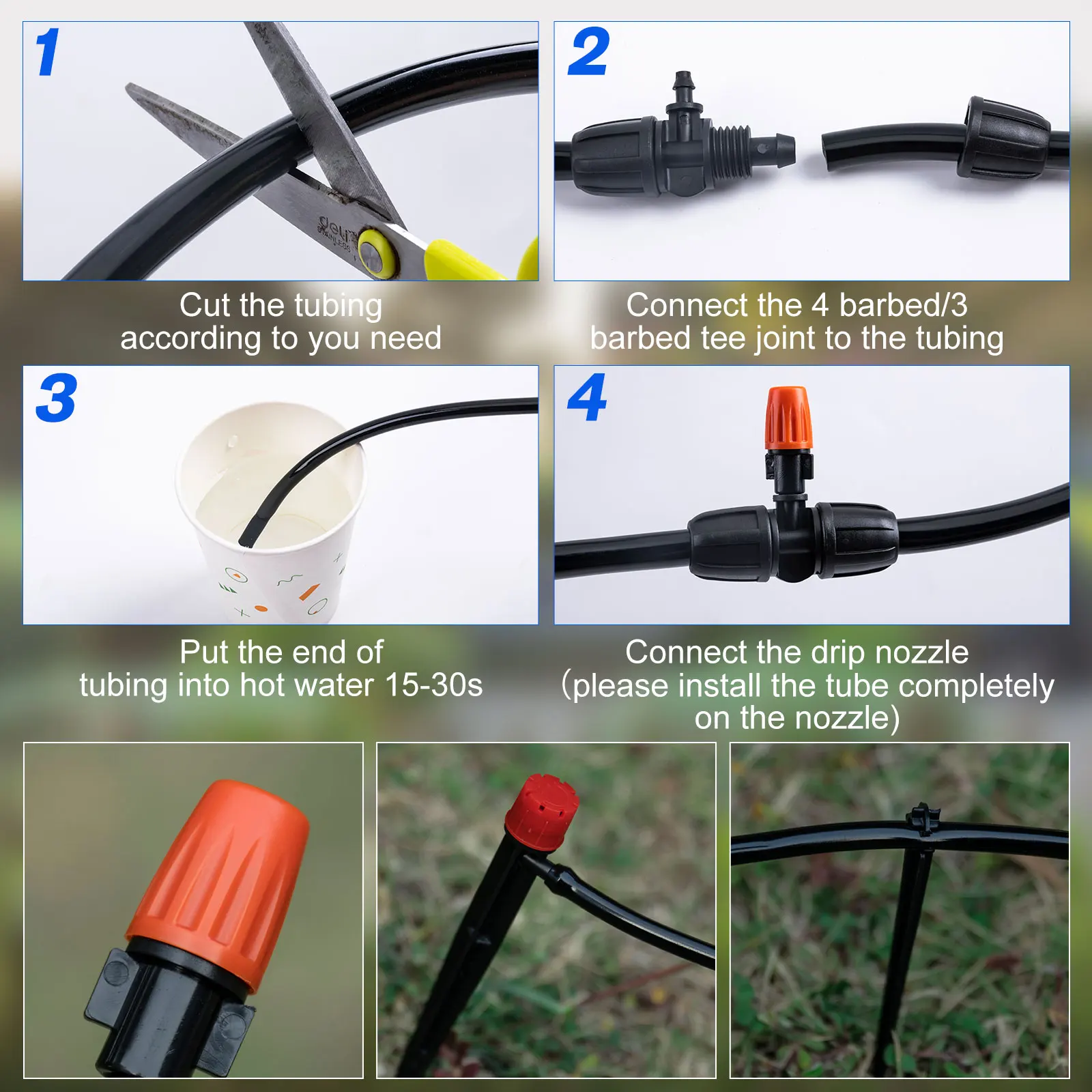 Sistema de riego por goteo Goture con boquillas ajustables - imagen 2