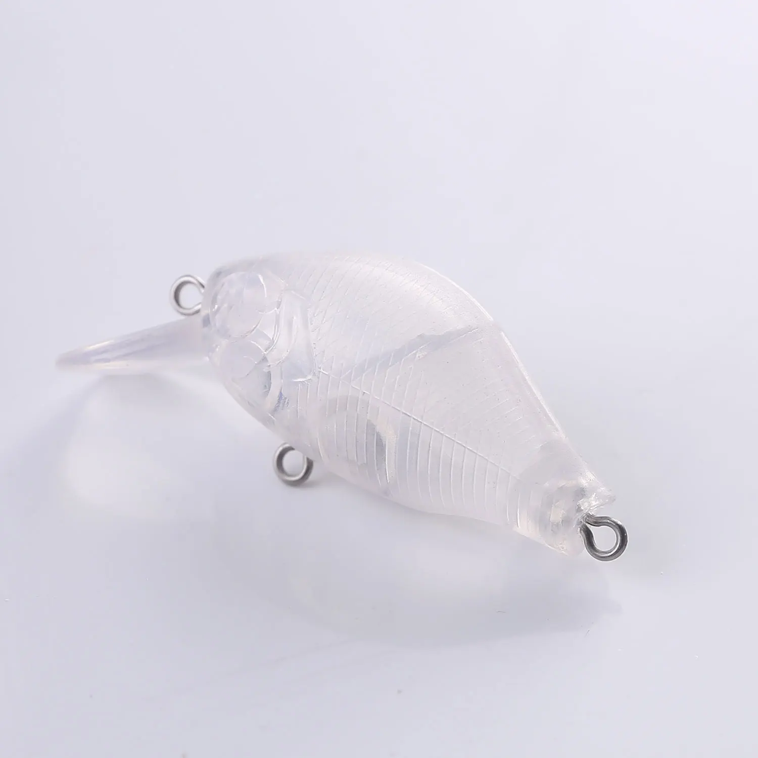 Crankbaits transparentes para lubina FREE FISHER – con cebo DIY - imagen 3