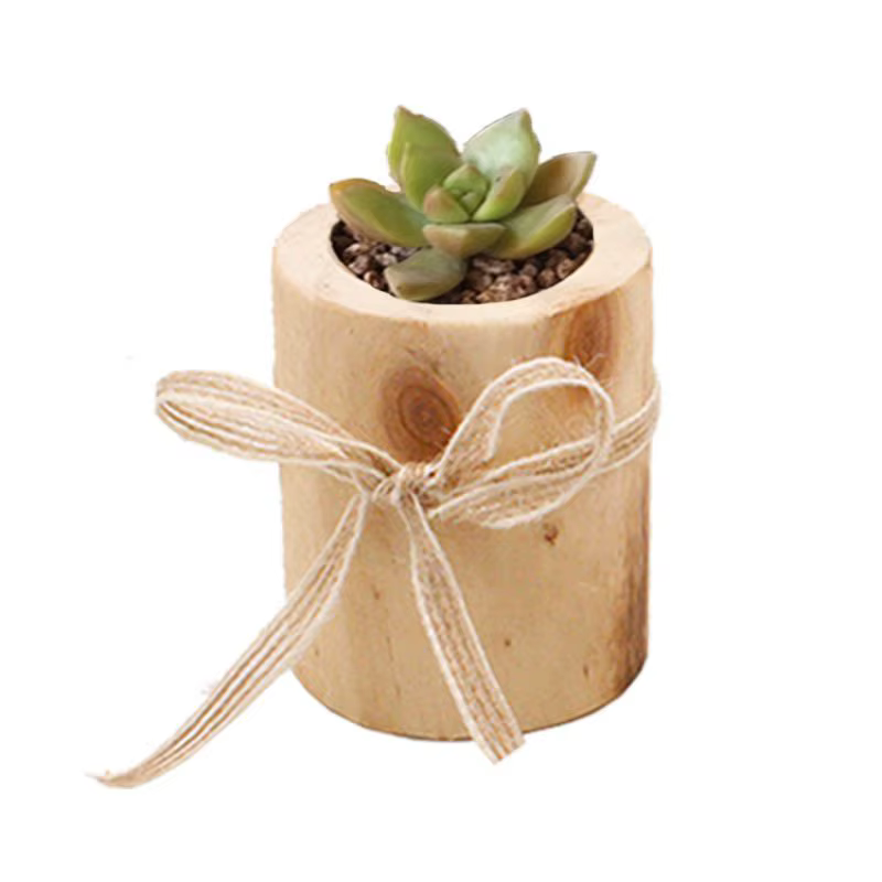 Portavelas de madera artesanal para bodas - Candelabro romántico - imagen 2
