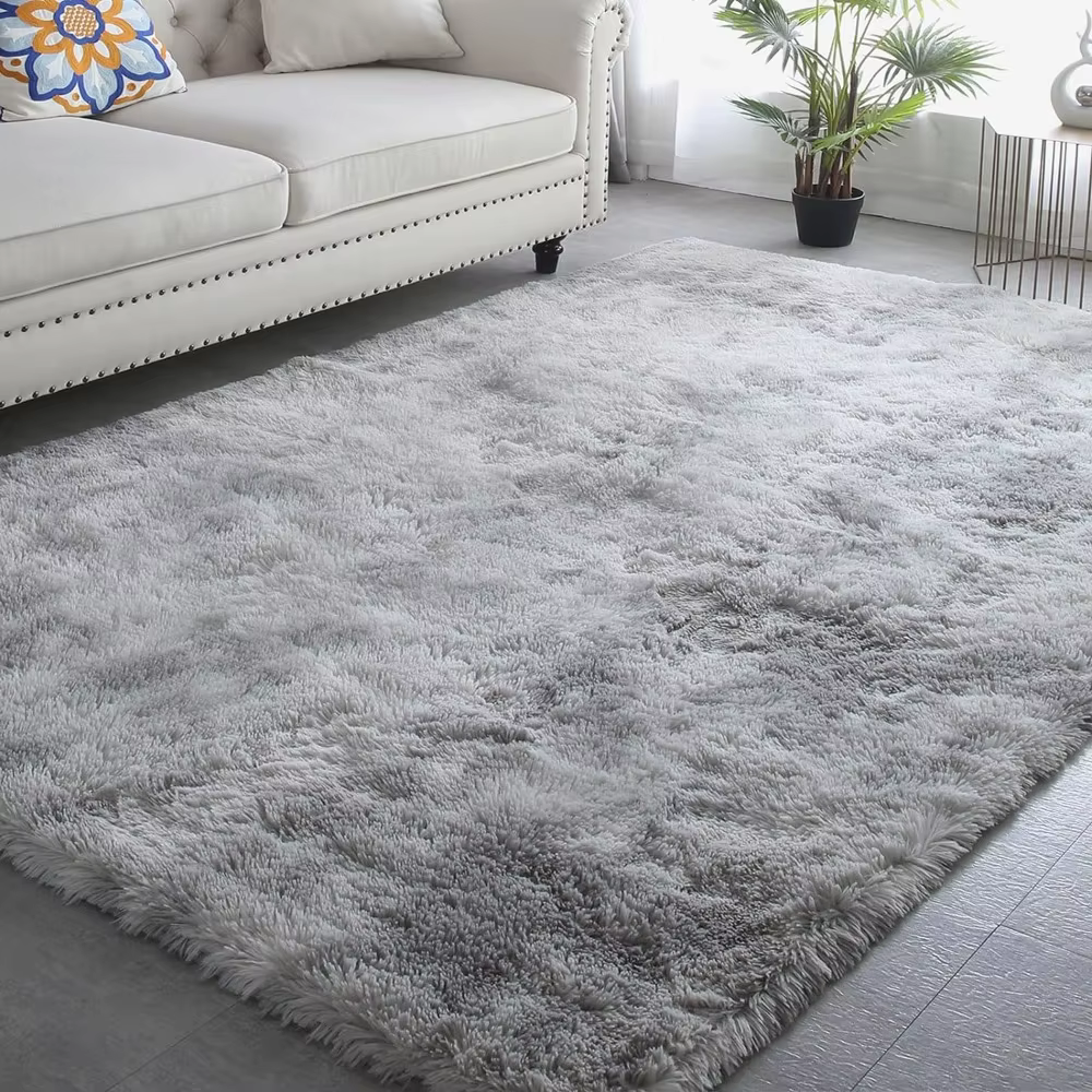Alfombra de felpa degradada – Super suave para salón y dormitorio