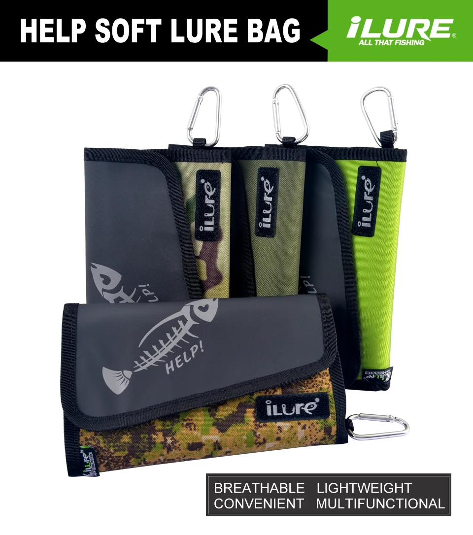 Bolsa de aparejos de pesca con varios compartimentos