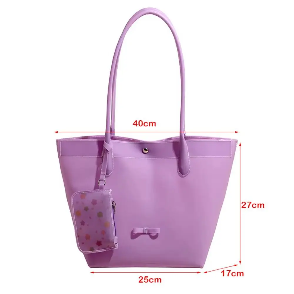Bolsa Tote impermeable transparente Jelly de verano, gran capacidad - imagen 3