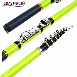 BRAVMACK Caña telescópica mini de fibra de carbono – Pesca