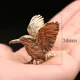 Estatua decorativa de latón mini águila de alas abiertas - imagen 4