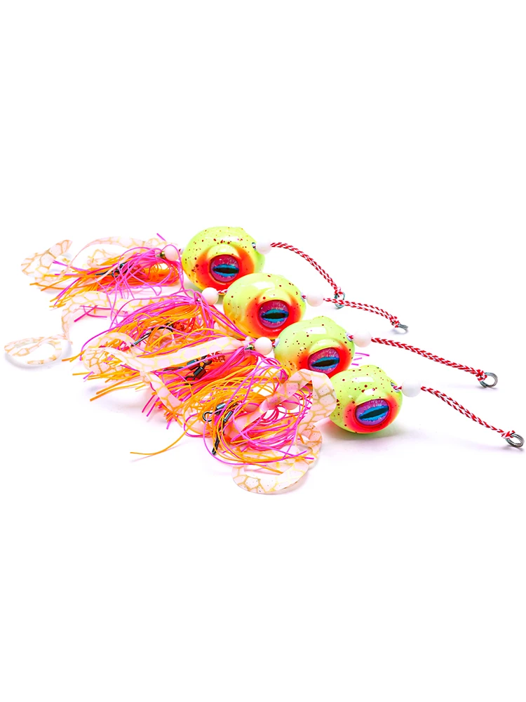Jig de plomo de hierro luminoso para pesca en aguas profundas - imagen 5