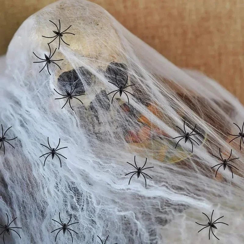 Control de sonido araña con cráneo – Decoración Halloween brillante para casa - imagen 2
