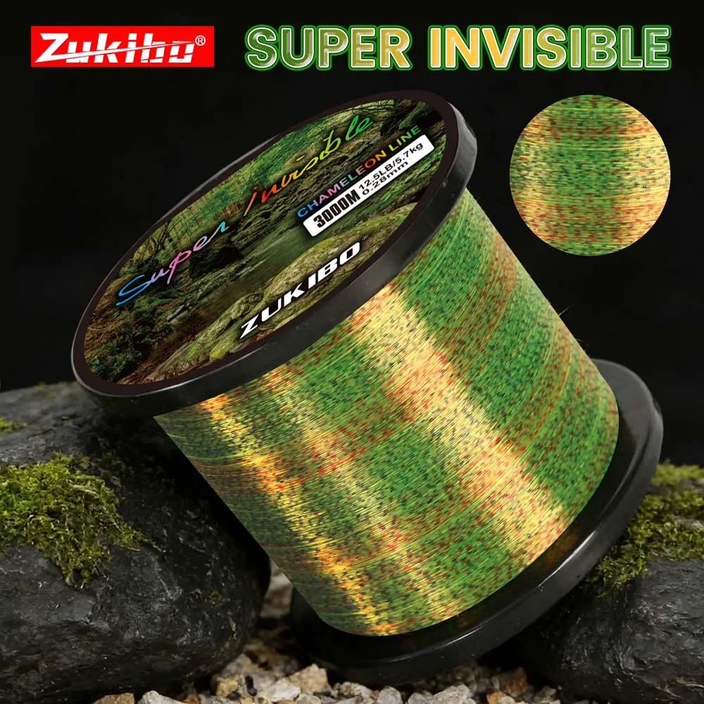 Sedal 3D amarillo fluorocarbono ZUKIBO – Resistente para pesca deportiva - imagen 5