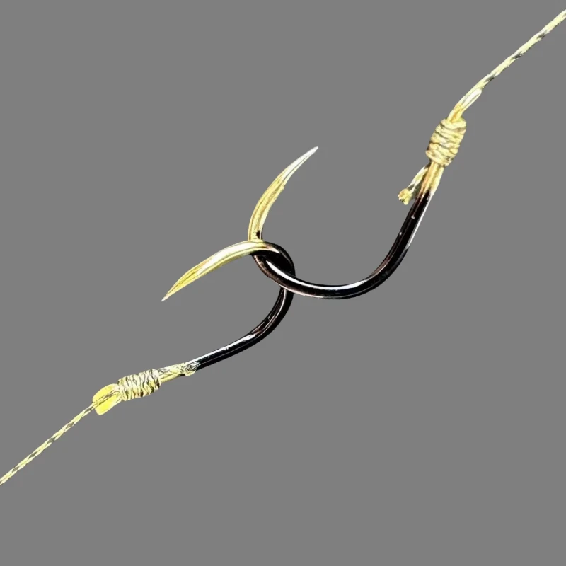 Set de anzuelos pre-atados de PE para pesca con flotador doble - imagen 4