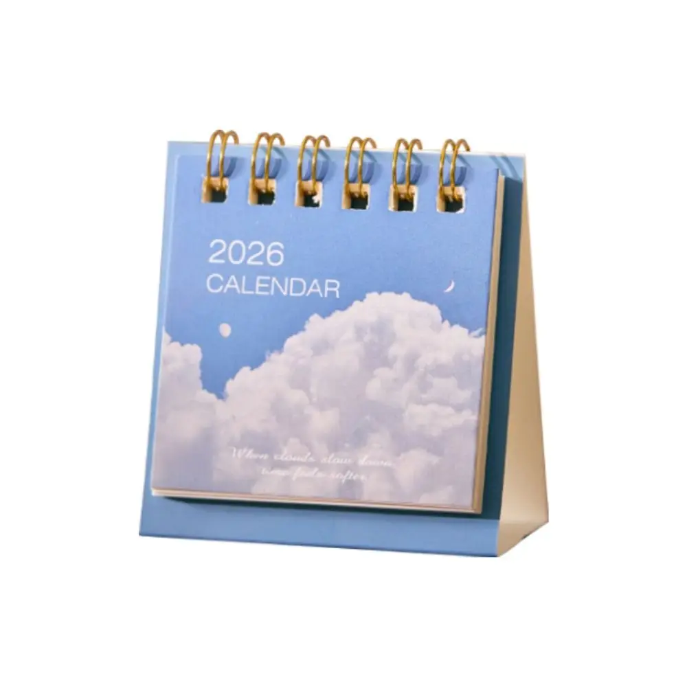 Mini calendario 2026 compacto para tu escritorio