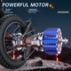 EKX X20 Bicicleta Eléctrica con frenos hidráulicos y ruedas gruesas - imagen 4