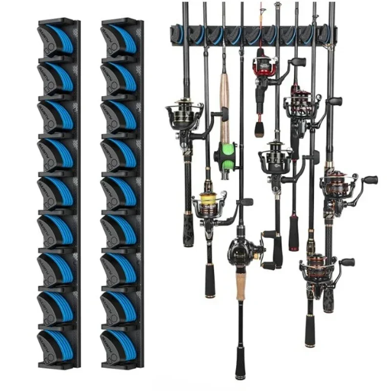 Soporte de pared ajustable para cañas de pesca con espuma protectora - imagen 5