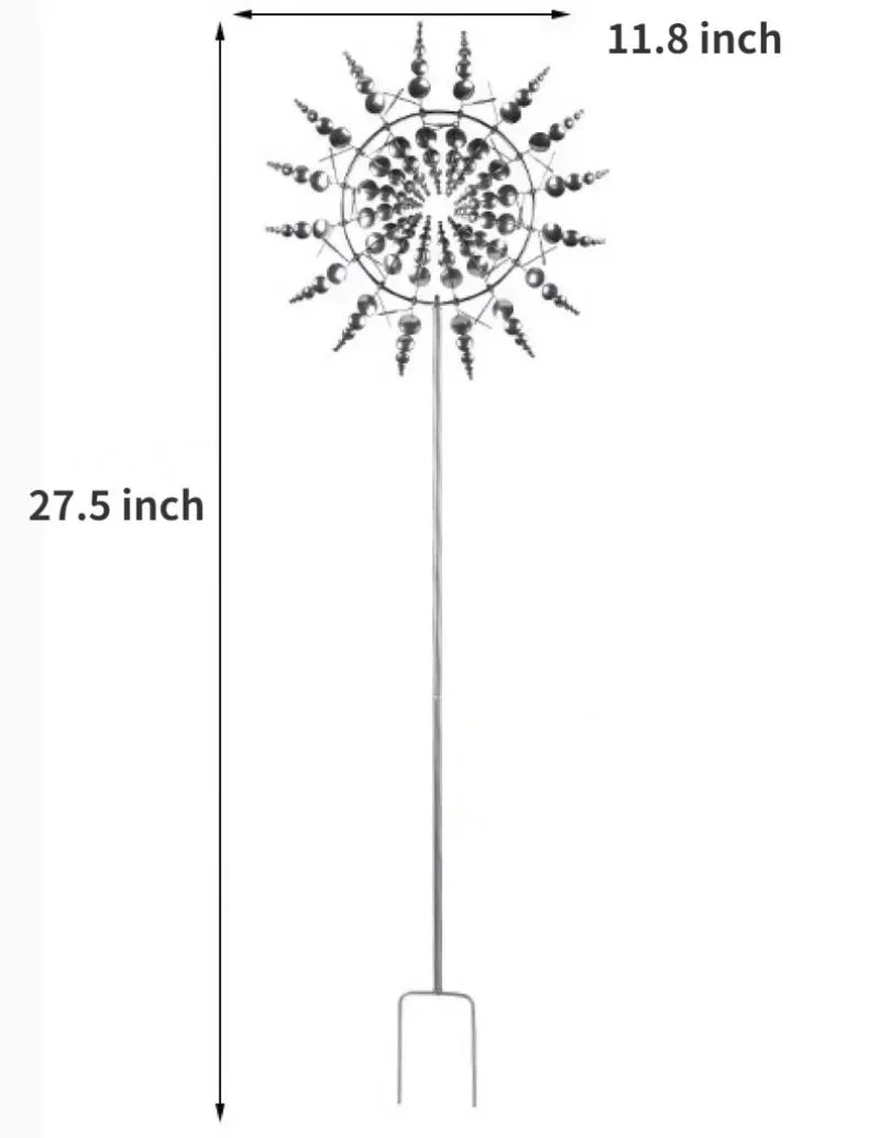 Molinete Giratorio Decorativo – Escultura Náutica para Jardín - imagen 5