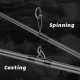 BIUTIFU Caña de pesca para señuelos casting de carbono - imagen 4