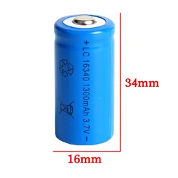 Batería 16340 CR123A recargable para linterna LED y bolígrafo láser