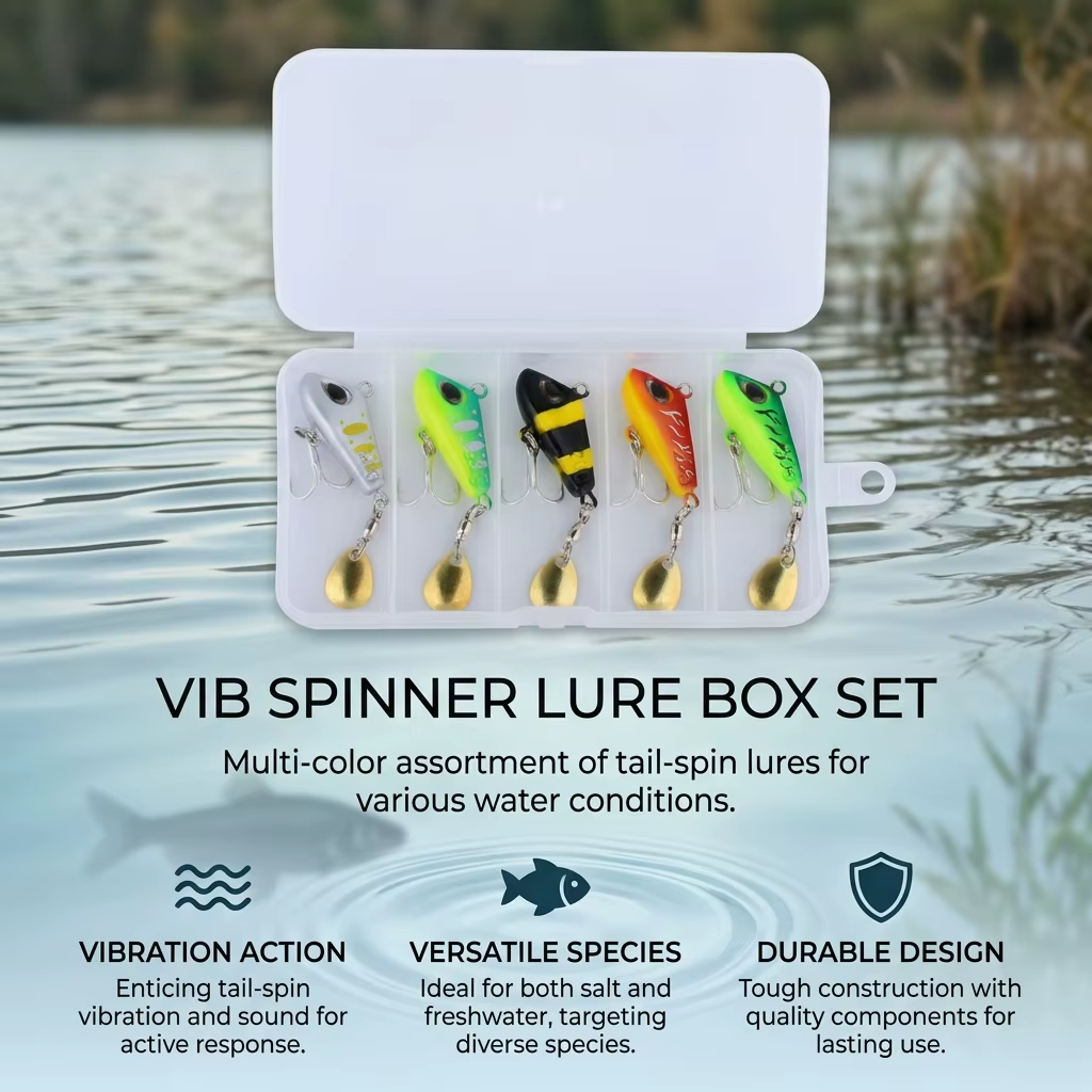 Cucharilla Spinner VIB 360 rotación de aleación para salada y trucha - imagen 2