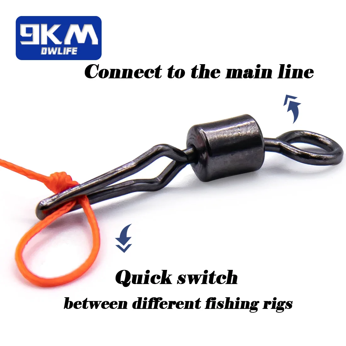Clip giratorio Snap – Mosquetón rápido para pesca - imagen 3