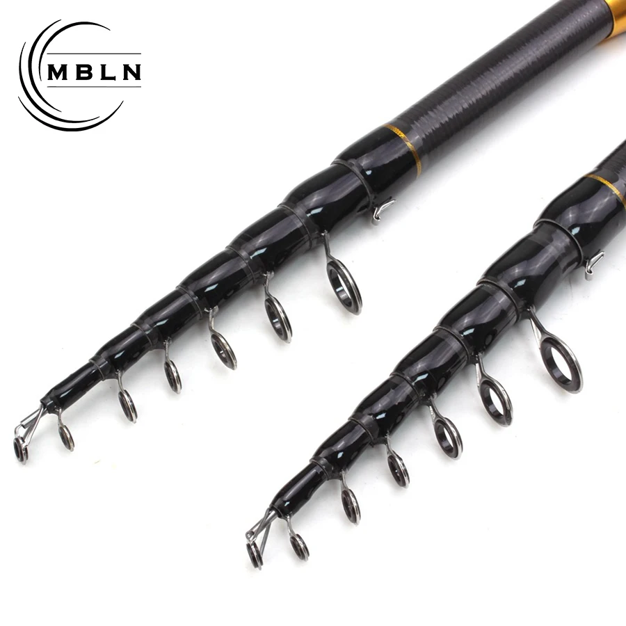 Caña telescópica ultracorta con mango de madera giratoria - imagen 2