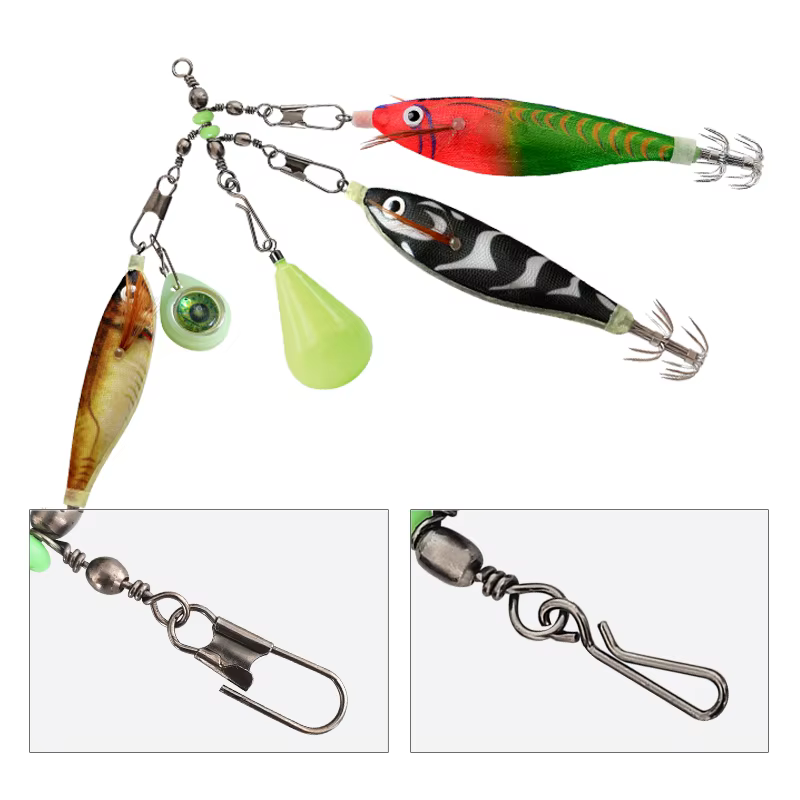 Conector clavija luminosa barril giratorio para pesca de calamar - imagen 5