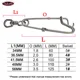 TAKEDO Clips giratorios acero inoxidable 304 con bloqueo rápido - imagen 3
