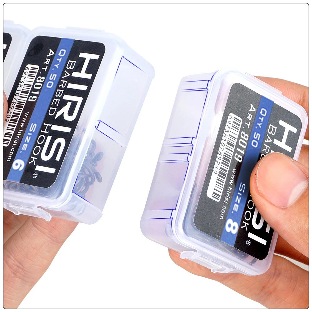 Anzuelos de carpa con púas Hirisi recubiertos PTFE, acero carbono - imagen 3