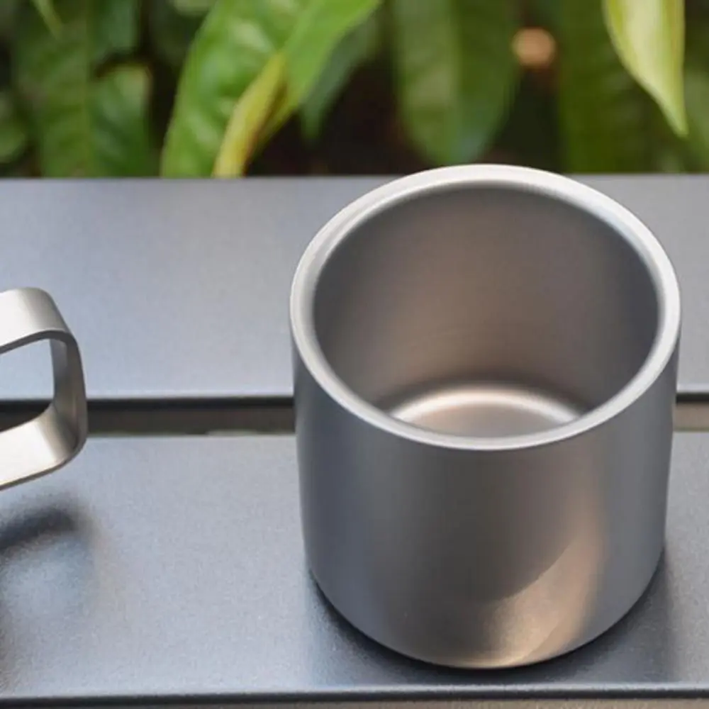 Tazas de café doble capa pequeñas con cuchara y tubo té con leche - imagen 5