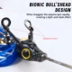 Chatterbait vibrante con faldas de silicona y aspas Willow Free Fisher