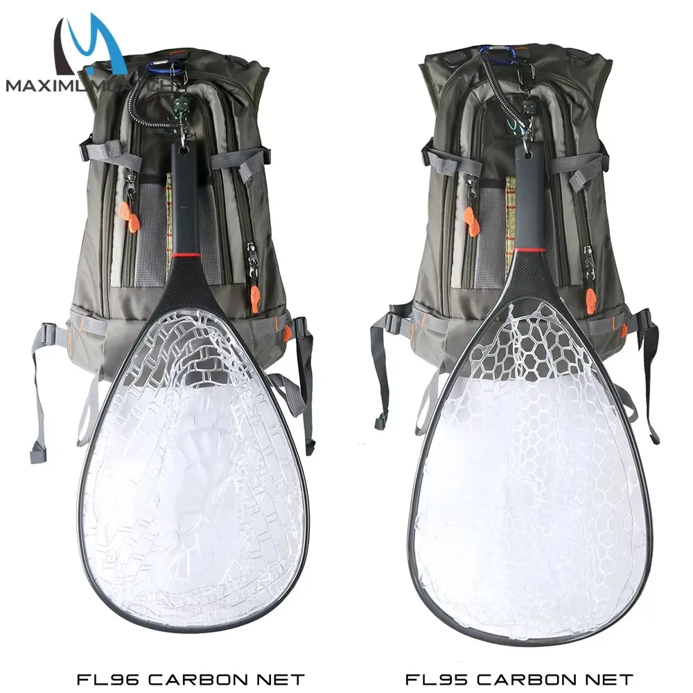 Red de Pesca MAXCATCH carbono con malla de goma y mango ligero - imagen 3