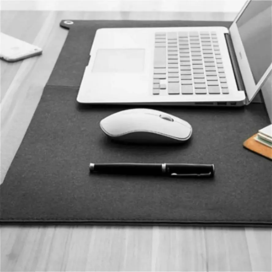 Alfombrilla para ratón de fieltro grande antideslizante – escritorio - imagen 3