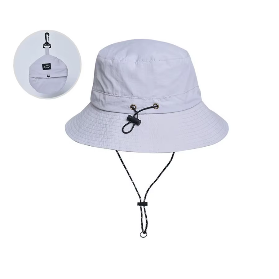 Sombrero de pesca impermeable con protección UV y ala ancha