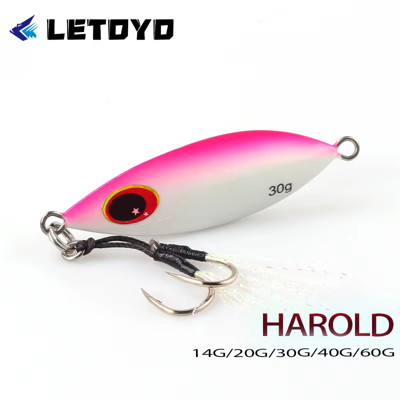 Jigs Metálicos LETOYO para Pesca en Mar – Cebo Artificial para Lubina