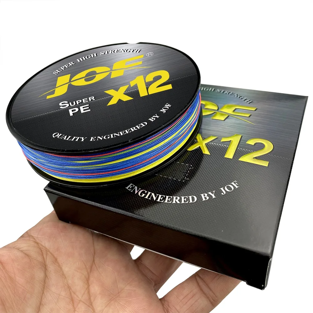 JOF X12 Línea trenzada - MultiColor, 12 hebras, agua salada, 20-80lb - imagen 2