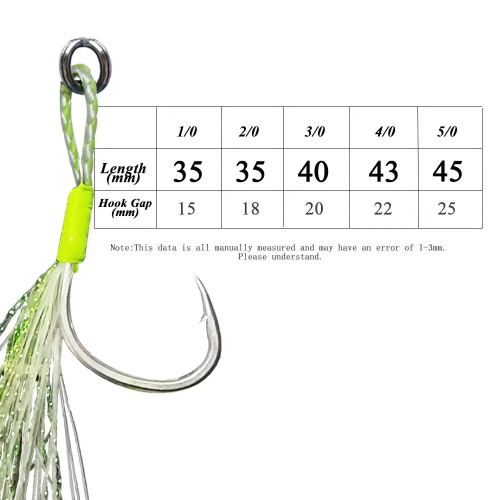 AS Anzuelos Jigging Asistencia – Púas y Alambre Inoxidable Brillante - imagen 4
