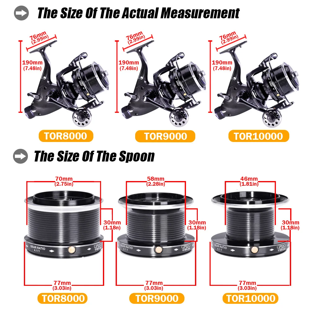 Carrete Spinning Doble Arrastre 27kg – 12+1 rodamientos para Carpa