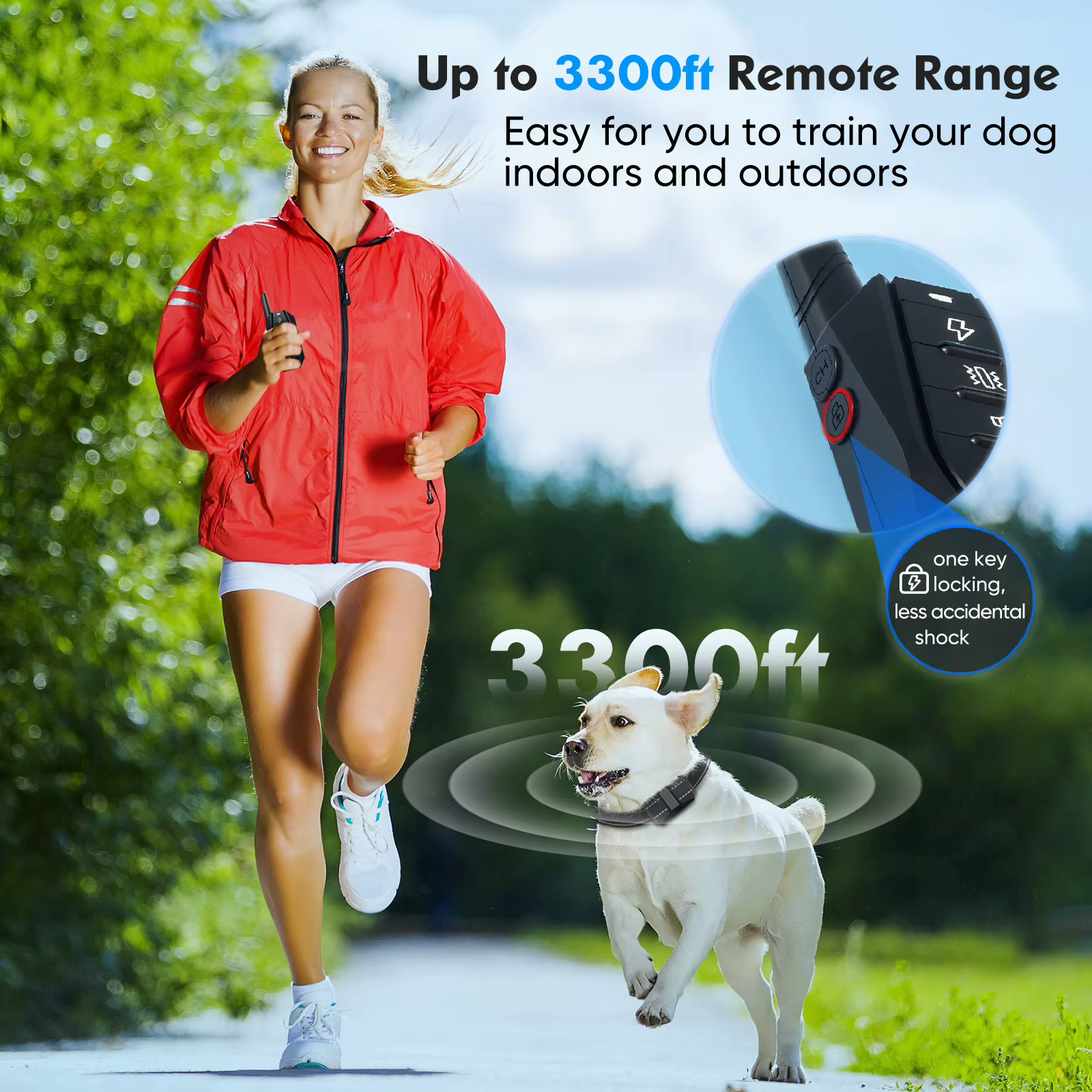 Collar adiestramiento canino recargable – Mando vibración y descarga - imagen 4