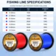 Línea trenzada PE Power Air No Fade: UV resistente, suave y fuerte
