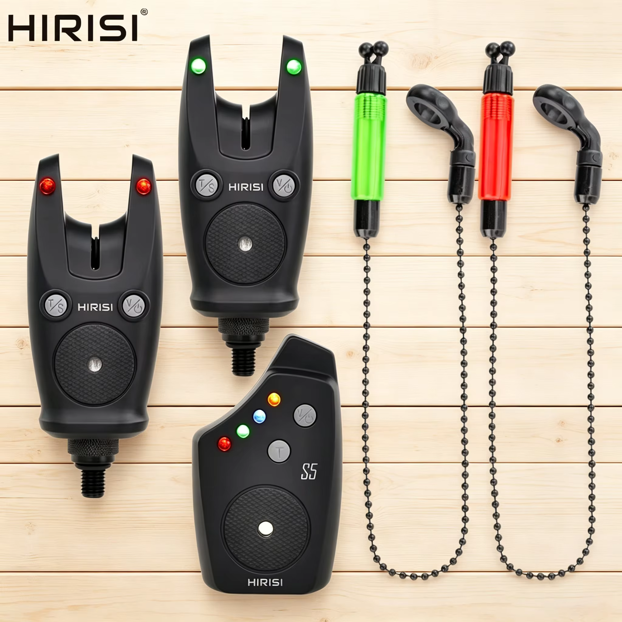 Alarma Inalámbrica Carp Fishing Hirisi con Swingers - imagen 2