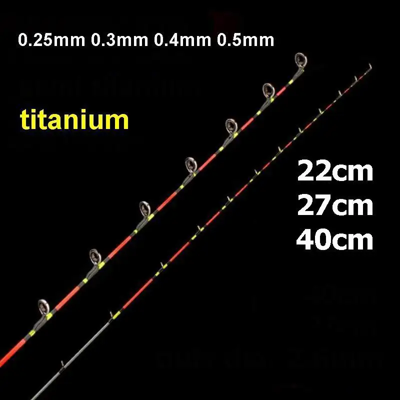 Puntas de titanio RA006 disponibles en distintas longitudes