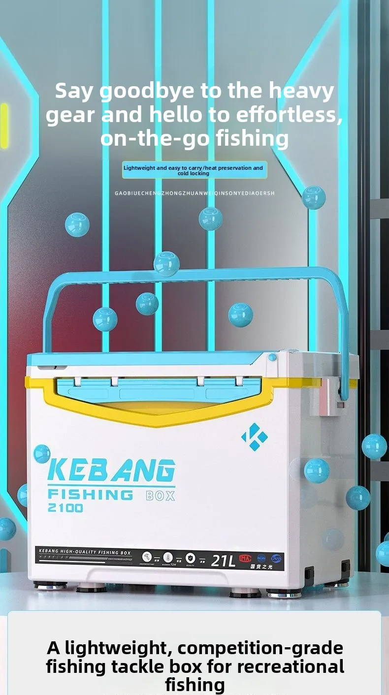 Caja de pesca ultraligera pequeña mostrando el formato compacto
